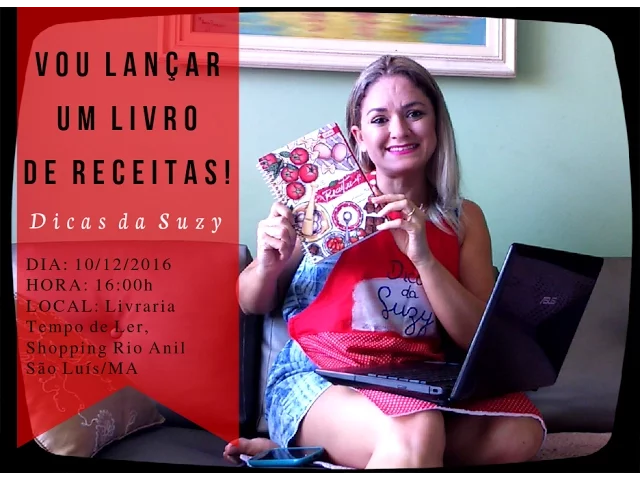 VOU LANÇAR UM LIVRO DE RECEITAS!
