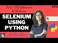 Selenium using python Part 03 Selenium webdriver python automation testing using selenium
