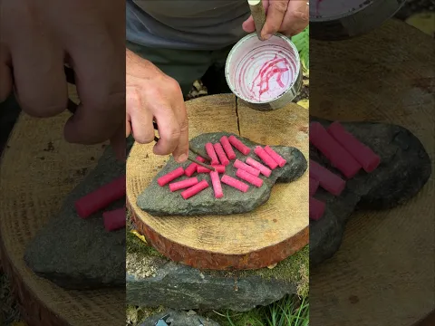 Amazing DIY Windproof & Waterproof Fire Starter 🔥 #camping #outdoors