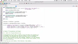 5 2 Part 1 Sales Tax Program Refactoring - Python