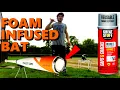 Filling a Baseball Bat with Expanding Foam Easton Mako