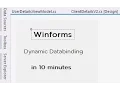 Winforms Manual Databinding