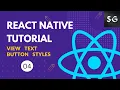 View Text Buttons Styles in React Native React Native Tutorial for Beginners