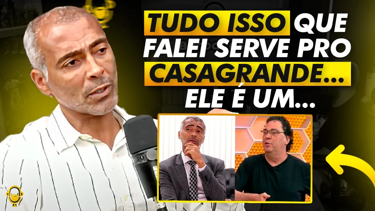 ROMÁRIO DETONA CASAGRANDE! É O PIOR COMENTARISTA DE FUTEBOL?
