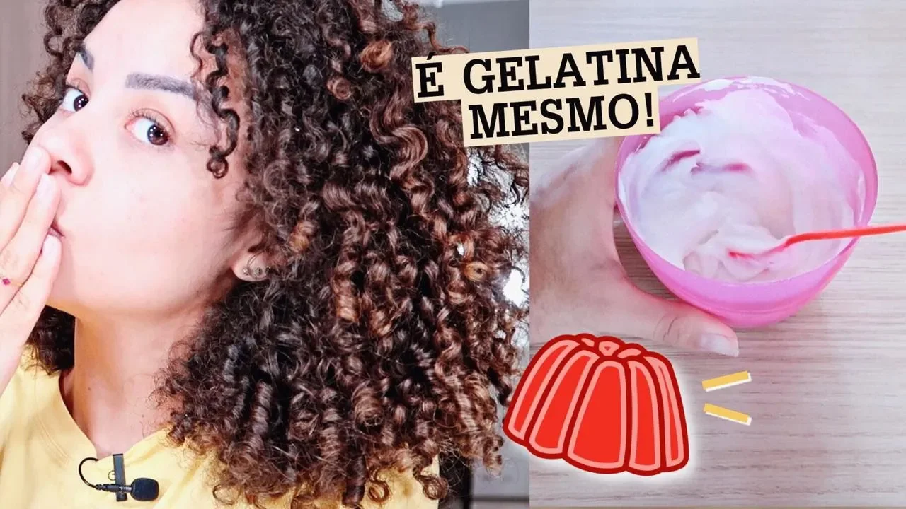 Definir cachos: Receita de Gelatina Incolor + Creme de pentear