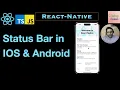 What is Status-Bar in React-Native