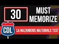 California CDL Hazardous Materials Test CA DMV Hazmat Practice Exam with Questions Answers