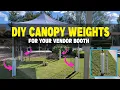 How to Make EASY PVC Canopy Weights for your Outdoor Vendor Booth