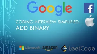 Coding Interview Tutorial 68 Add Binary LeetCode