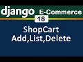 18 Django E Commerce Shop cart Add list delete items English
