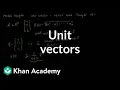 Unit vectors Matrix transformations Linear Algebra Khan Academy