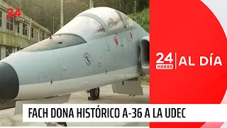 FACH dona histórico avión A-36 a la Universidad de Concepción | 24 Horas TVN Chile
