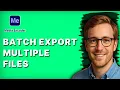 How to Batch Export Multiple Files in Adobe Media Encoder 2026 Full Guide