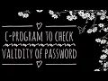 C-Program to check validity of password C-Programming Coding