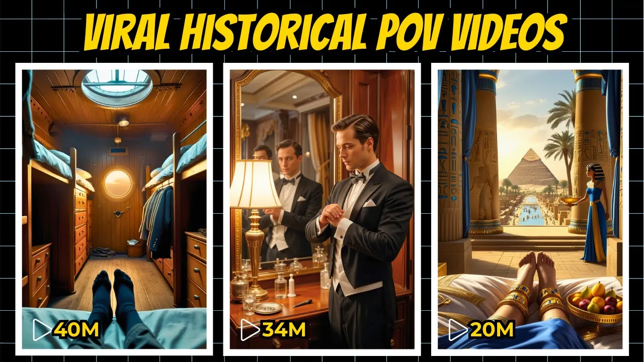 Outline Video How to Create AI-Generated Historical POV Videos | Time Travel POV Tutorial