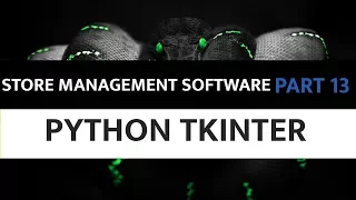 Store Management Software Using Python Tkinter - 13 Point Of Sales Logic Part 4 Stock Handling