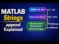 MATLAB Strings Explained Using append to Combine Text and Names