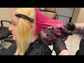 Red Pink Colorblocking Step-by-step with Kyla at JCpenney Salon The Tease x JCPenney Salon
