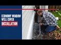 Economy Window Well Cover Install Shape Products