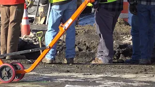 Sinkhole opens on Main Street in Bangor leading to road closure