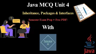 Java MCQ WBSCTE Unit 4 - Inheritance Packages Interfaces Free PDF