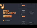 Dark Neumorphic Login Form UI HTML CSS Full Tutorial