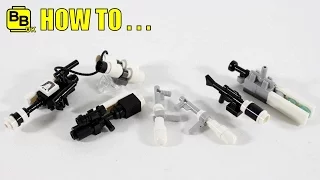 Tutorial COOL LEGO Star Wars Guns / How to build custom LEGO weapons MOC. 