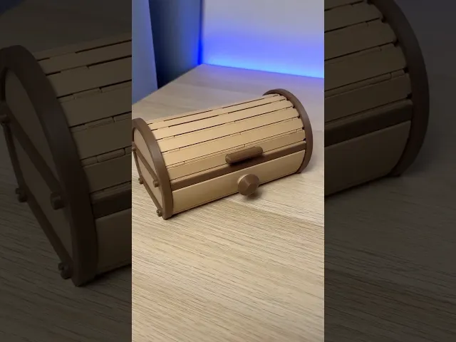 Cylinder Tambour Box | Roll top Storage | Organizer video thumbnail