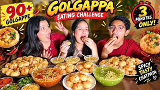 90+ Spicy🔥🌶️ Panipuri Eating Challenge in 3 Mins😱 | Golgappa eating Timer Challenge | Viral Mukbang😍