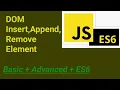 DOM Insert Append Remove Replace element JavaScript Hindi