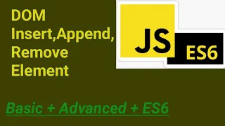 DOM Insert Append Remove Replace element JavaScript Hindi