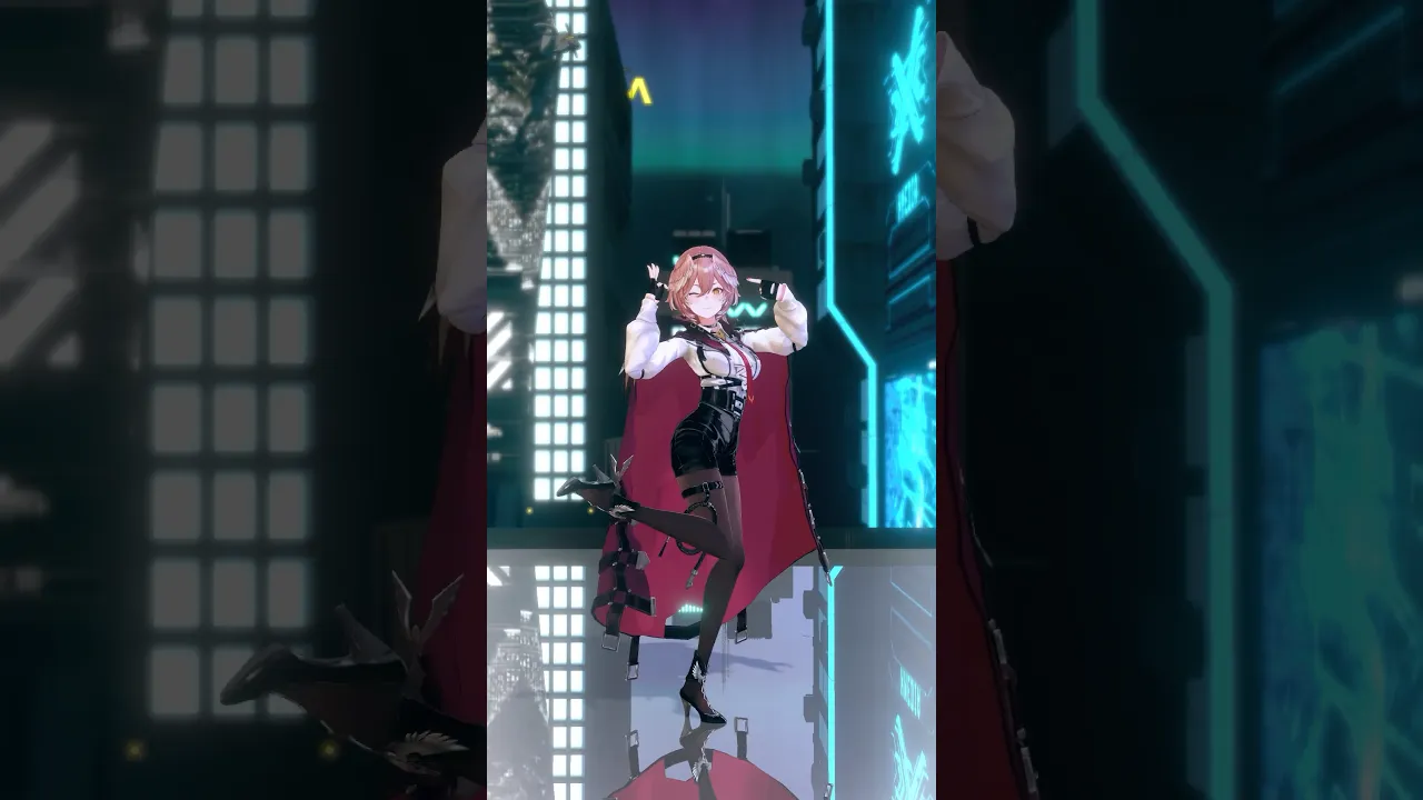 ビル街で #魔眼ウインク 踊ってみた♪ #shorts #鷹嶺ルイ #hololive #ホロライブ