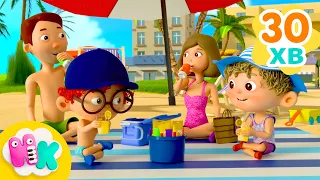 На пляжі! 🏖️🌊 Найкращі дитячі пісні для дітей і немовлят українською | HeyKids Дитячі пісні