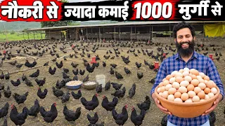 1000 कड़कनाथ मुर्गियों से कितनी कमाई? | Free Range देसी मुर्गी पालन का पूरा बिजनेस