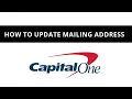 How to update mailing address Capital One