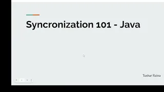 Synchronization Java Multithreading
