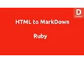 Ruby Convert HTML to Markdown