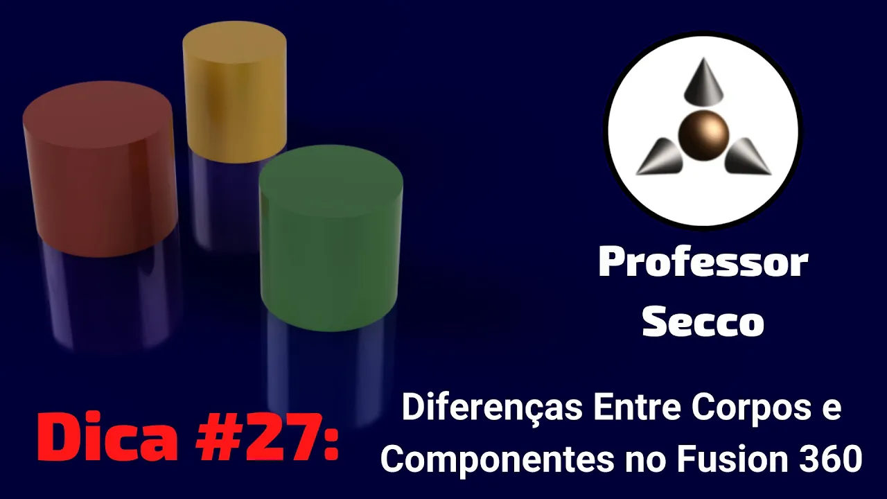 Fusion 360 - Diferenças Entre Corpos e Componentes - D#27