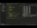 creating a dense sequential model and training the model