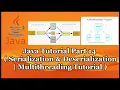 Java Serialization and Multithreading Tutorial Part 14