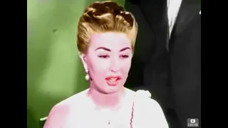 كاميليا وشكرى سرحان مشهد من فيلم بابا عريس بالالوان 