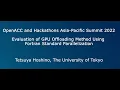 Evaluation of GPU Offloading Method Using Fortran Standard Parallelization