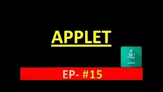 Java Tutorial 15 APPLET