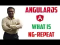 What is ng-repeat Directive in AngularJS