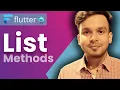 List Methods in Dart Dart Programming for Flutter Hindi