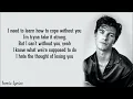 When You're Gone - Shawn Mendes (Lyrics)