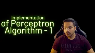 Implementation Of Perceptron In Deep Learning Using Python From Scratch - Part 1