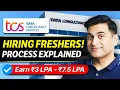 TCS Recruitment Process For FRESHERS Complete Details