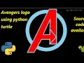 avengers logo drawing using python turtle python turtle graphic