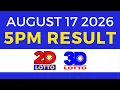 Lotto Result Today 5PM August 17 2026 EZ2 Swertres PCSO
